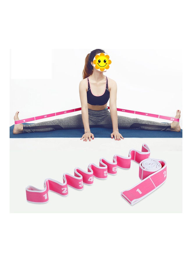 High Elastic Yoga Fitness Resistance Band 8-Loop Training Strap Tension Resistance Exercise Stretching Band for Sports Dancing 15.5*15.5*15.5cm - Image 2