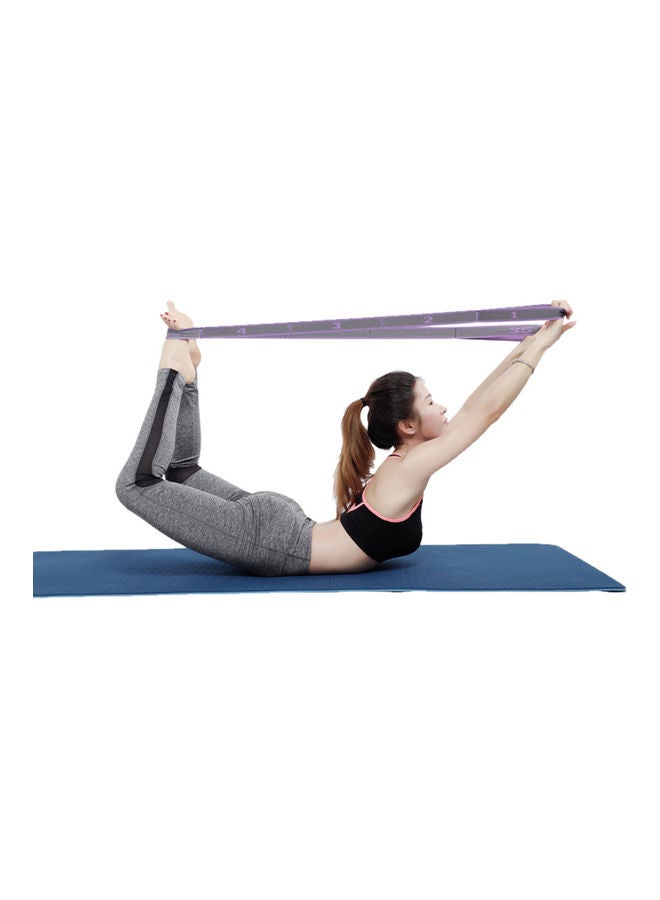 High Elastic Yoga Fitness Resistance Band 8-Loop Training Strap Tension Resistance Exercise Stretching Band for Sports Dancing 15.5*15.5*15.5cm - Image 3