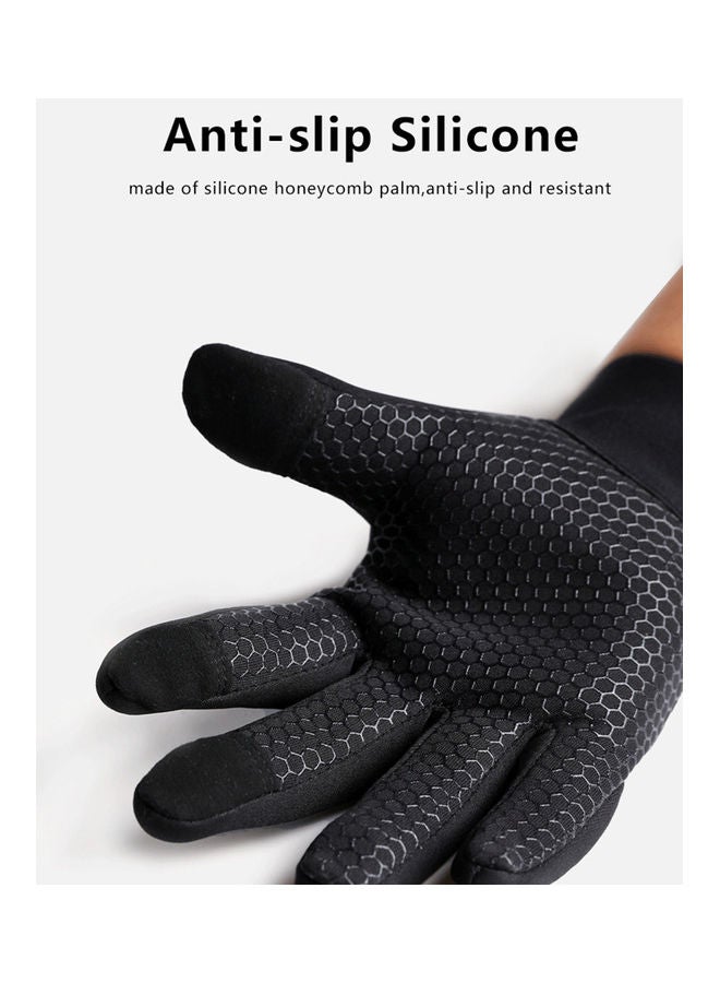 Generic Windproof Sports Gloves Touch Screen Gloves Hook and Loop Fasteners Climbing Cycling 20*20*20cm - Image 3
