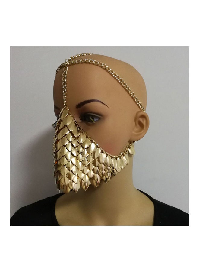 Unique Metal Head Chain Mask Face Jewelry for Halloween Cospaly Party Fancy Dress Ball Gift  - Image 5