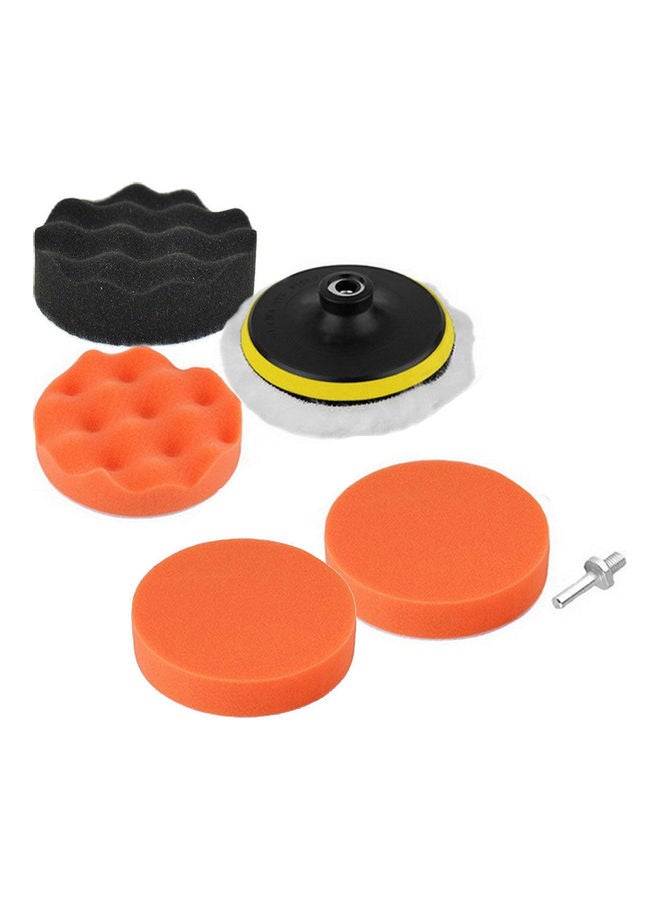 3/4/5in Car Polisher Pads, Sponge Polishing Buffer Pad Set with M10 Drill Adapter and Sucker - 7pcs Diameter:125MM - Image 2
