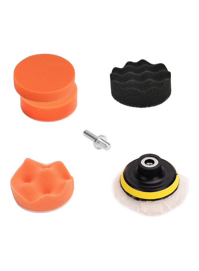 3/4/5in Car Polisher Pads, Sponge Polishing Buffer Pad Set with M10 Drill Adapter and Sucker - 7pcs Diameter:125MM - Image 3