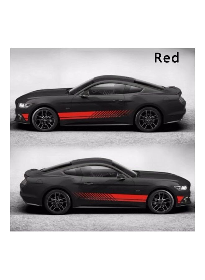 2Pcs/Set 2M Car Sticker Sports Racing Stripe Graphic Stickers Auto Car Body Side Door Vinyl Decals - Image 1