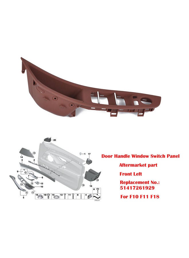 4pcs/set Door Handle Window Switch Panel for BMW 5 Series F10 F18 520 523 525 Models:A1879 - Image 3