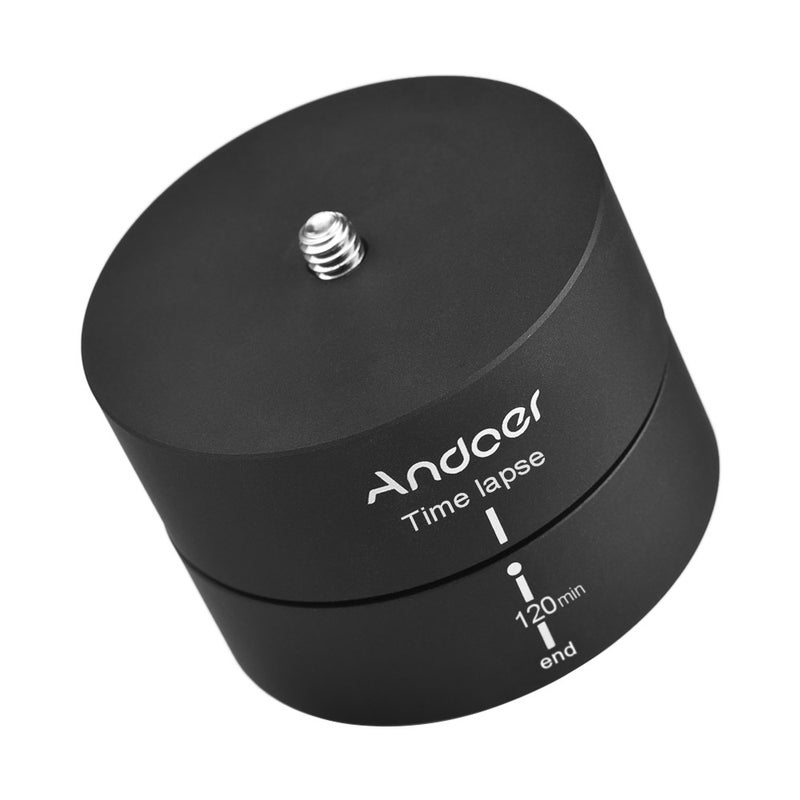 ANDOER 360° 120 Minutes Panning Rotating Tripod Stabilizer Black  - Image 3