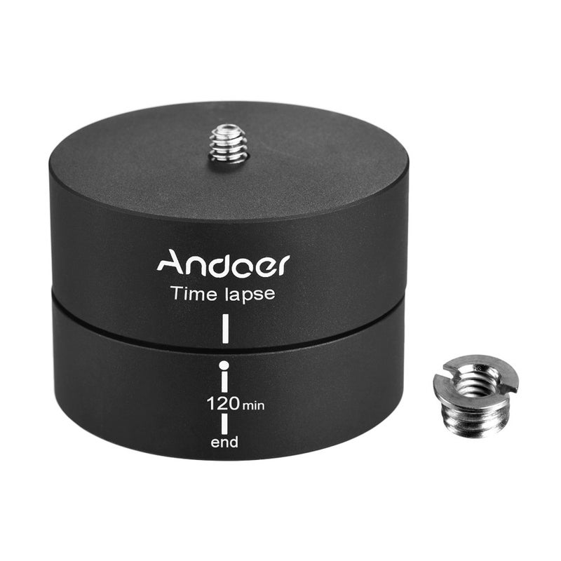 ANDOER 360° 120 Minutes Panning Rotating Tripod Stabilizer Black  - Image 4