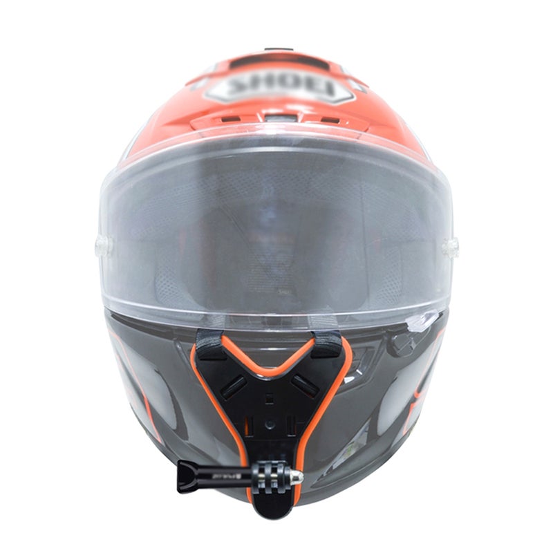 PULUZ Motorcycle Helmet Chin Mount Holder Strap Black  - Image 5