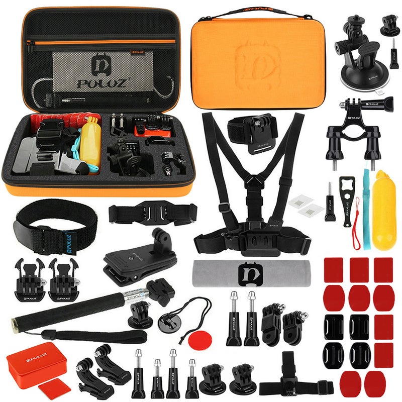 PULUZ 53-In-1 Accessories Kit With Carrying Case Black  - Image 1