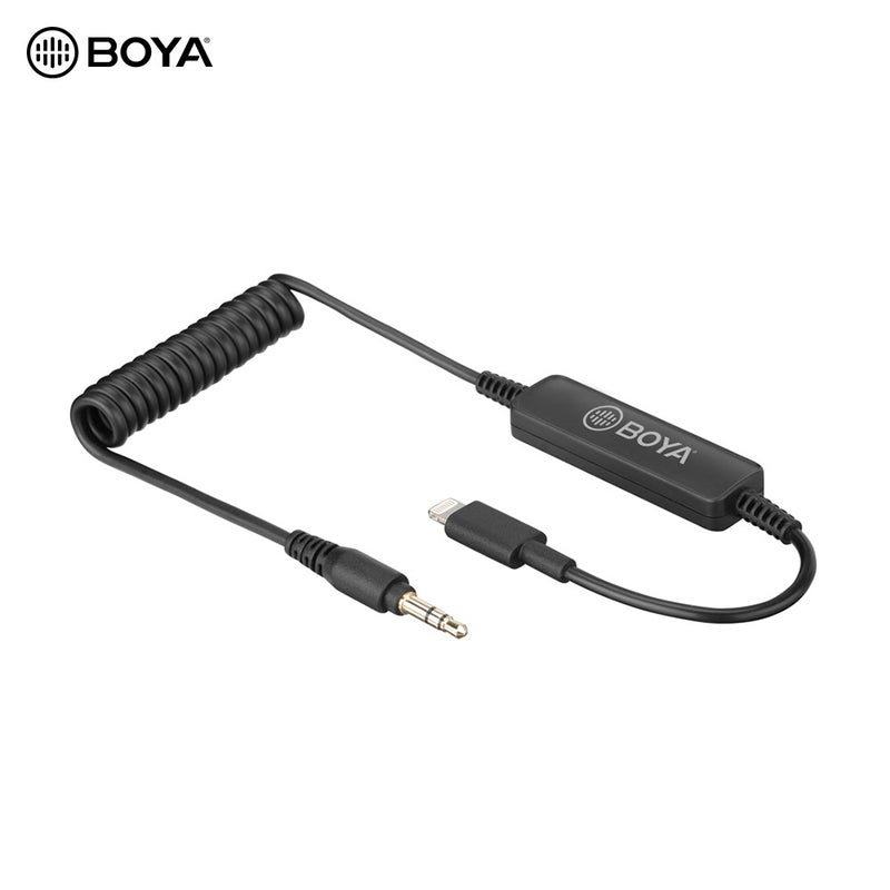 بويا - كابل توصيل صوت 35C-L من منفذ 3.5 مم إلى Lightning أسود - Image 1