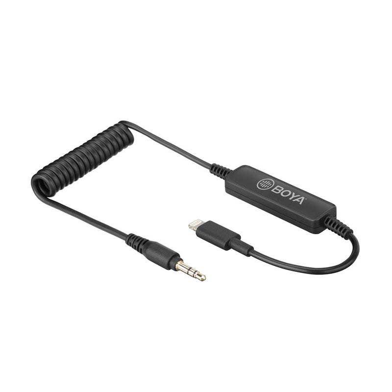 بويا - كابل توصيل صوت 35C-L من منفذ 3.5 مم إلى Lightning أسود - Image 1
