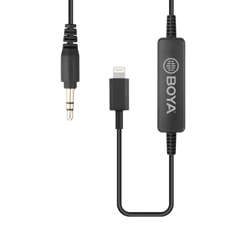 بويا - كابل توصيل صوت 35C-L من منفذ 3.5 مم إلى Lightning أسود - Image 1