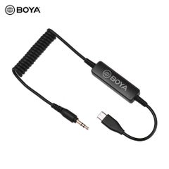 35C-USB C 3.5mm To USB Type-C Connector Audio Cable Black