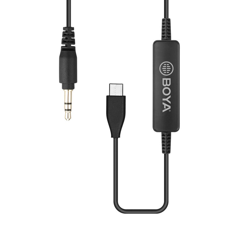 BOYA - 35C-USB C 3.5mm To USB Type-C Connector Audio Cable Black - Image 1