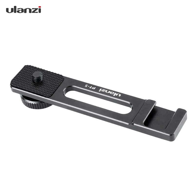 Ulanzi PT-5 Vlogging Microphone Mount Stand Extension Bar Plate Black  - Image 1