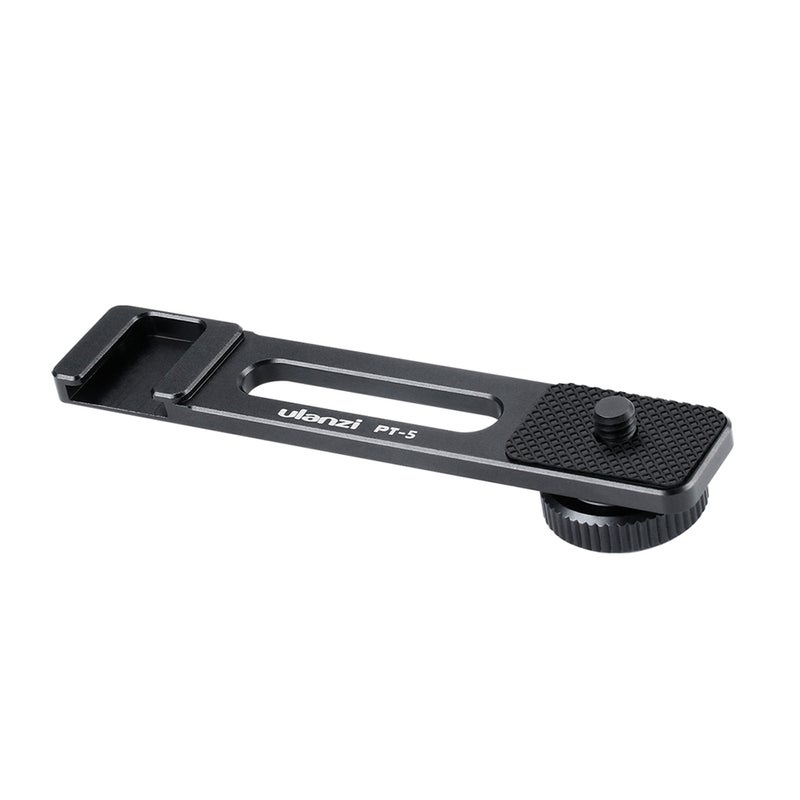 Ulanzi PT-5 Vlogging Microphone Mount Stand Extension Bar Plate Black  - Image 2