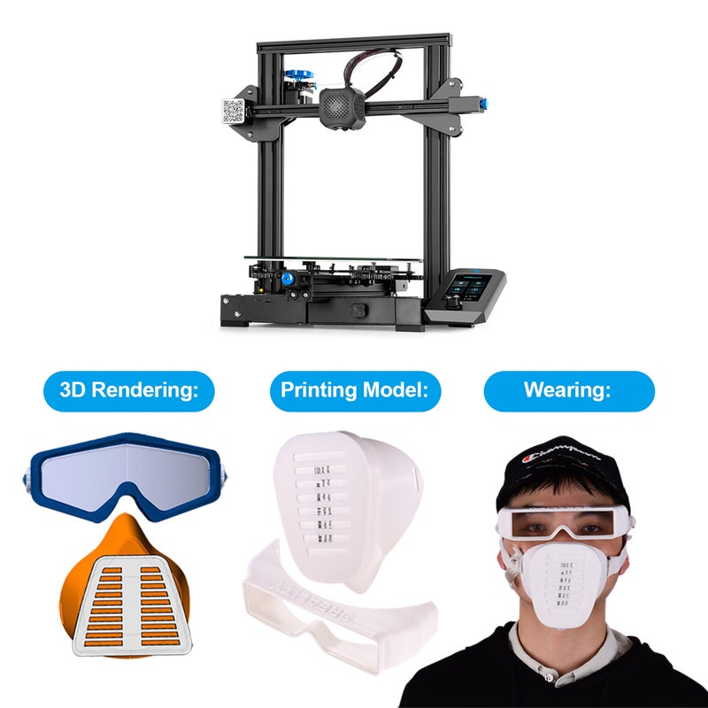 Creality 3D - Ender-3 V2 3D Printer Kit UI Display Screen Black - Image 1