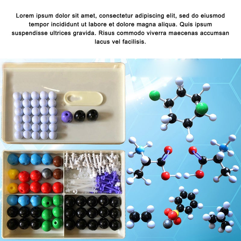 Generic PP Chemistry Molecular Model Kit Multicolour  - Image 4