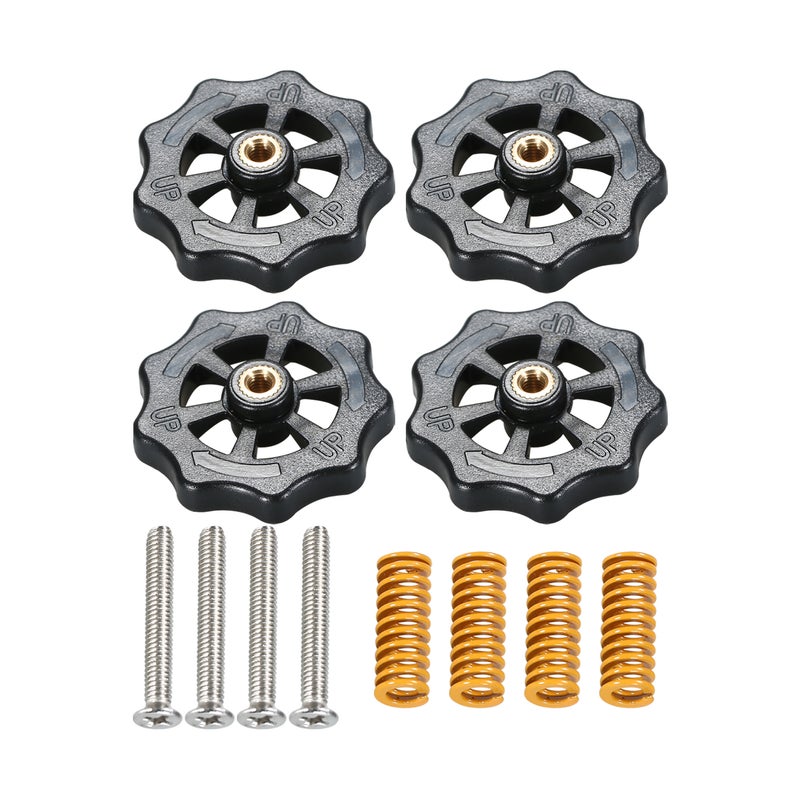 Aibecy 12-Piece Upgraded Hand Twist Levelling Nut Compression Springs And Screws Multicolour - Image 2