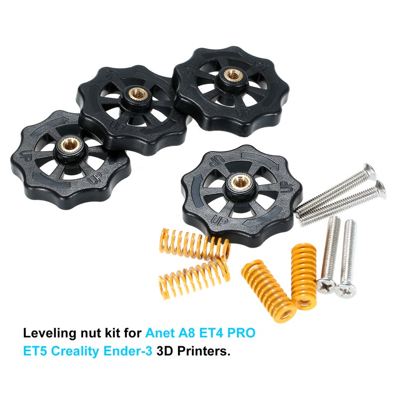 Aibecy 12-Piece Upgraded Hand Twist Levelling Nut Compression Springs And Screws Multicolour - Image 4