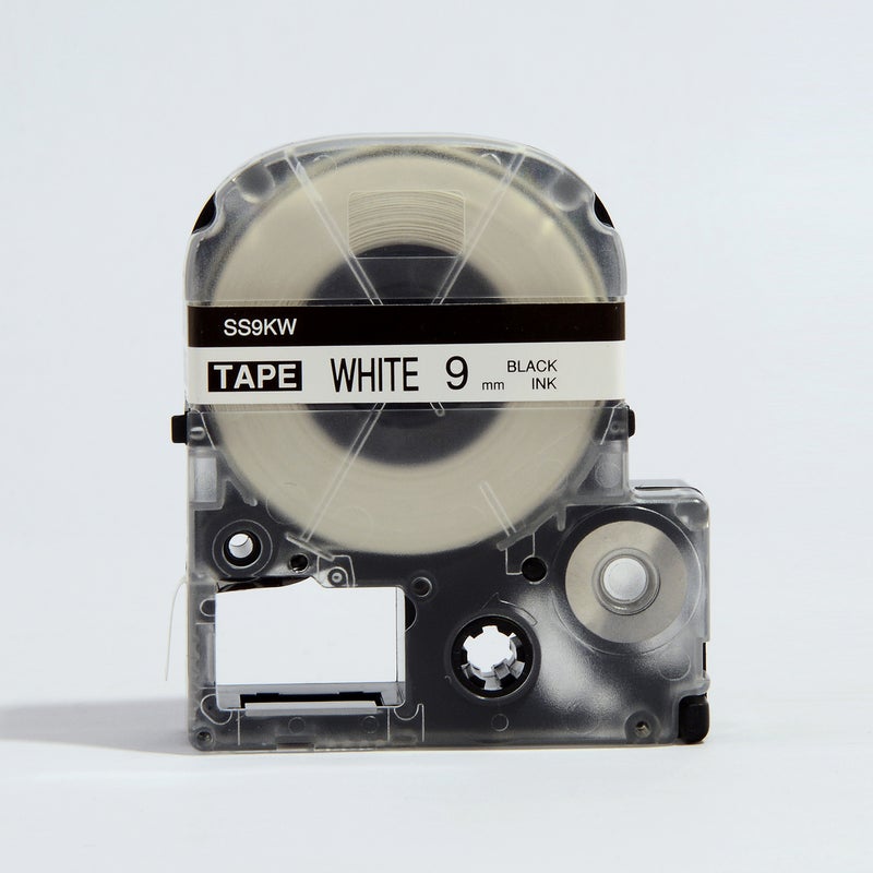 Generic PUTY 5 Rolls Self-Adhesive Black On White Label Maker Tape Replacement Black on White  - Image 4