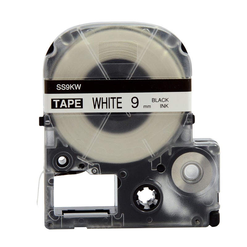 Generic PUTY 5 Rolls Self-Adhesive Black On White Label Maker Tape Replacement Black on White  - Image 5
