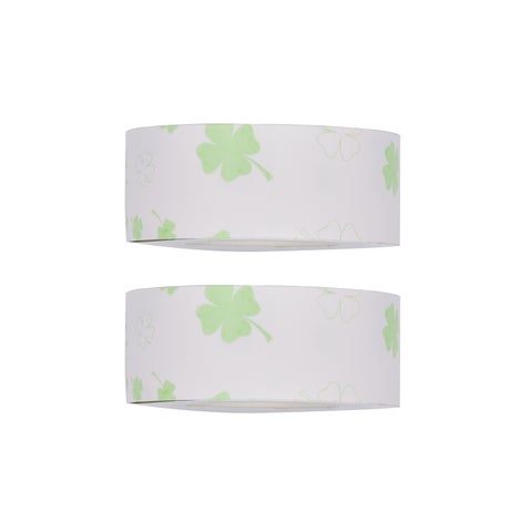 PUTY 2 Rolls Self-Adhesive Cartoon Label Waterproof Tape Multicolour
