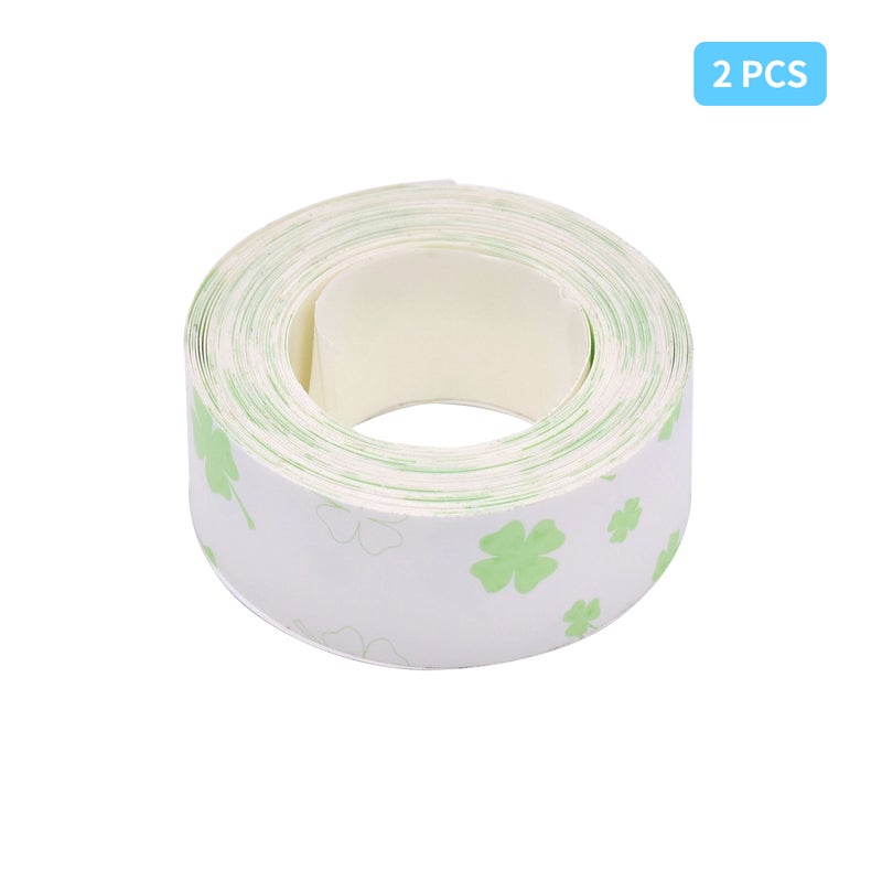 Generic - PUTY 2 Rolls Self-Adhesive Cartoon Label Waterproof Tape Multicolour - Image 1