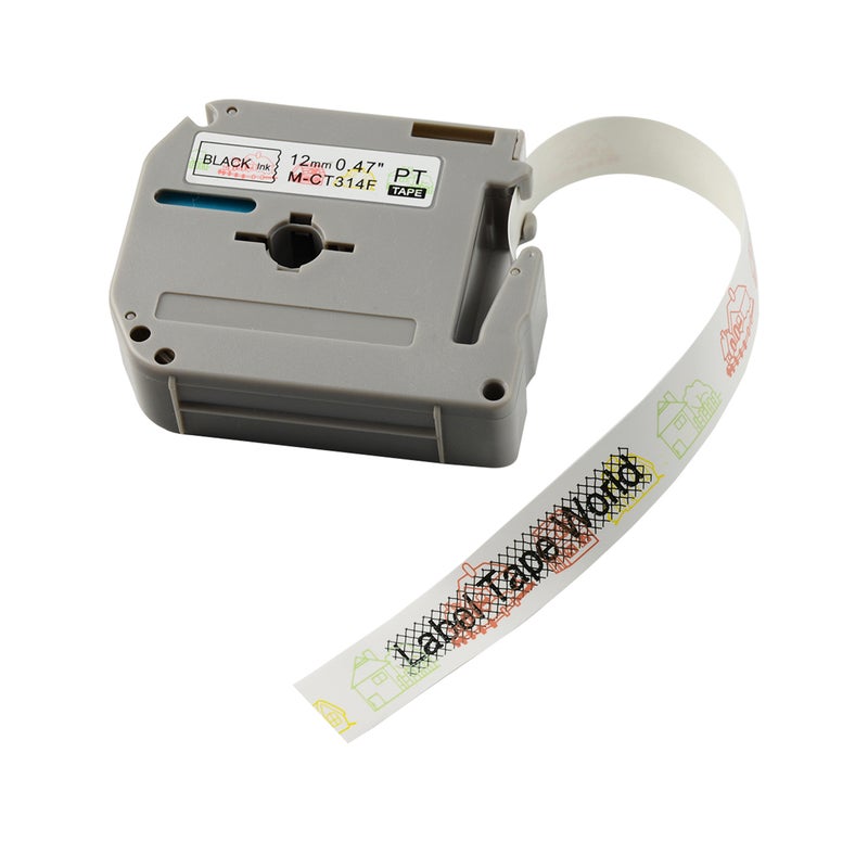 Generic PUTY 2 Rolls Self-Adhesive Cartoon Label Maker Tape For Brother PT-65 Printer Multicolour  - Image 3