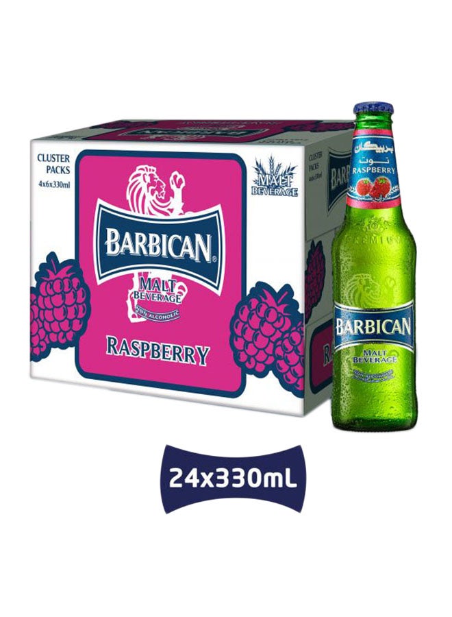 باربيكان مشروب مالتي بنكهة التوت في زجاجة زجاجية - Image 1
