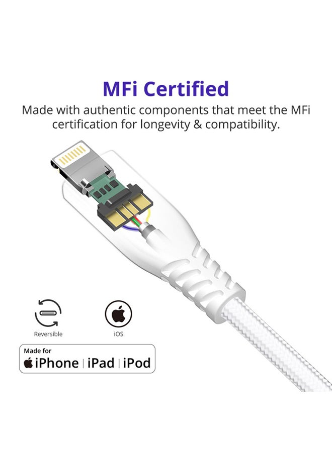 Tronsmart - USB C To Lightning Fast Charging Cable White - Image 1