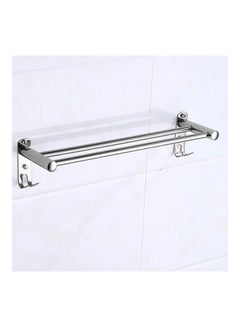 Generic Stainless Steel Bathroom Towel Hanger Silver 40x40x40cm  - Image 4