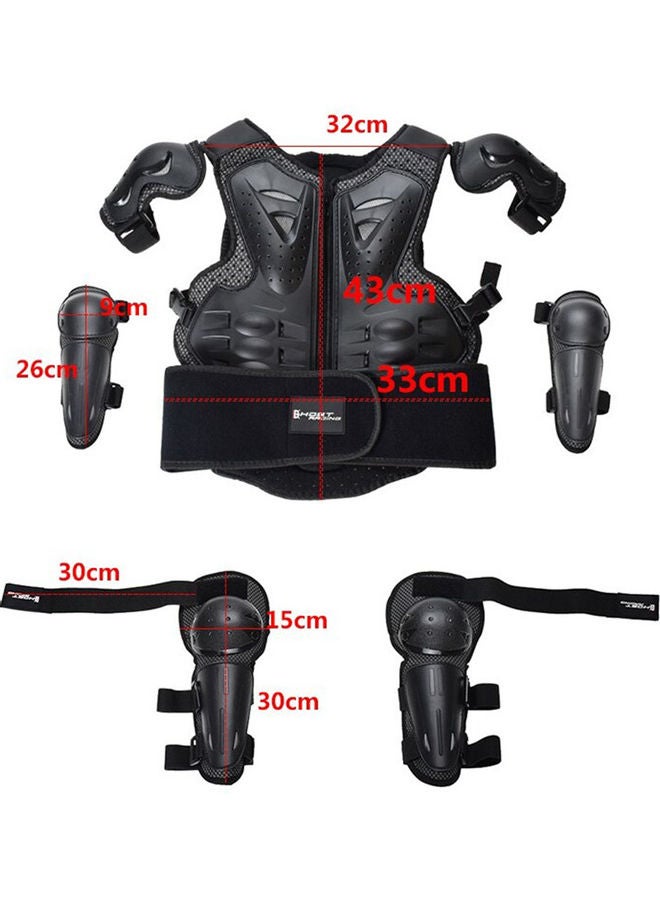 Generic 5-Piece Motorcycle Protective Gear Suit Set 40x40c40cm  - Image 4