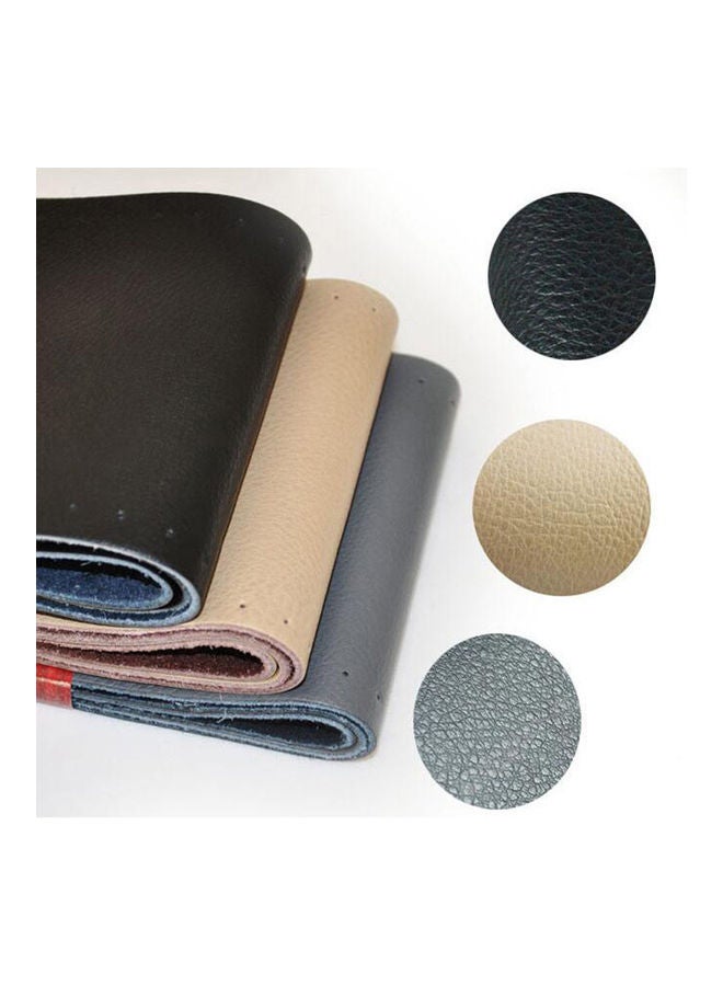 Generic Universal Car Steering Wheel Cover Genuine Leather Stitch On Wrap  - Image 1