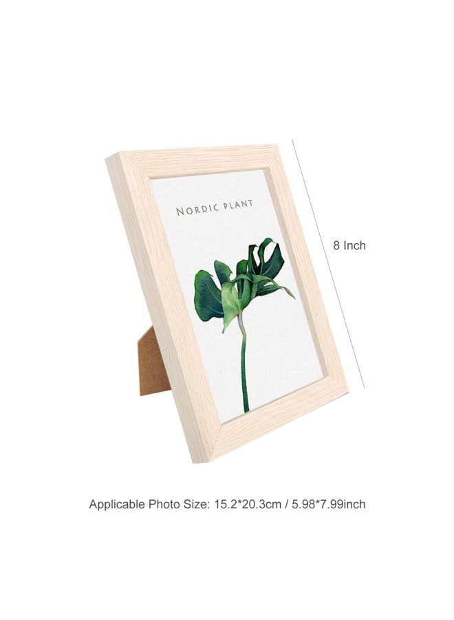 Tabletop Wooden Picture Frame Beige 8inch  - Image 2