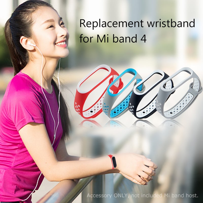 Bracelet Sports Wrist Strap Wristband Black/Blue - Image 3