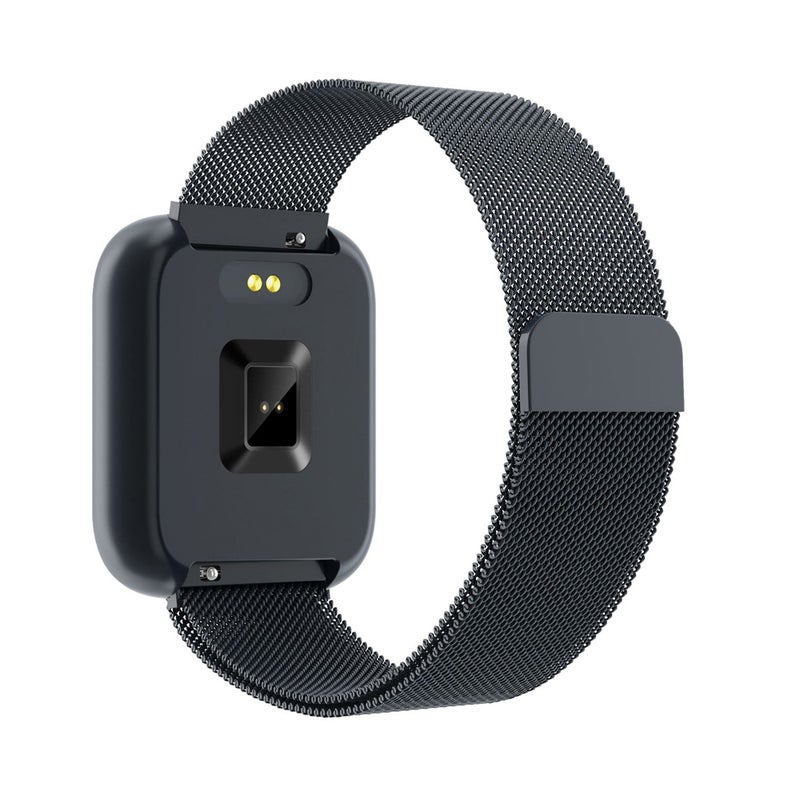 T80S Body Temperature Heart Rate Monitor Fitness Intelligent Watch Black - Image 2