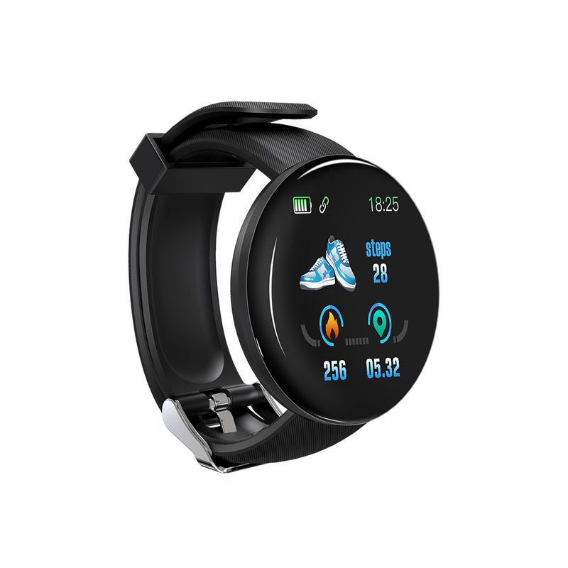 D18 Waterproof Smart Watch Black - Image 1