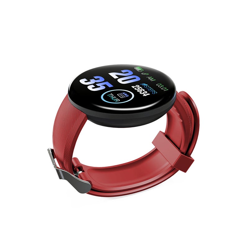 Generic - D18 Waterproof Smart Watch Red - Image 1