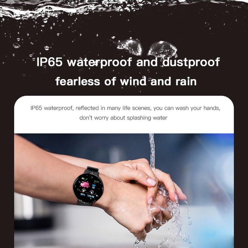 Generic - D18 Waterproof Smart Watch Red - Image 1
