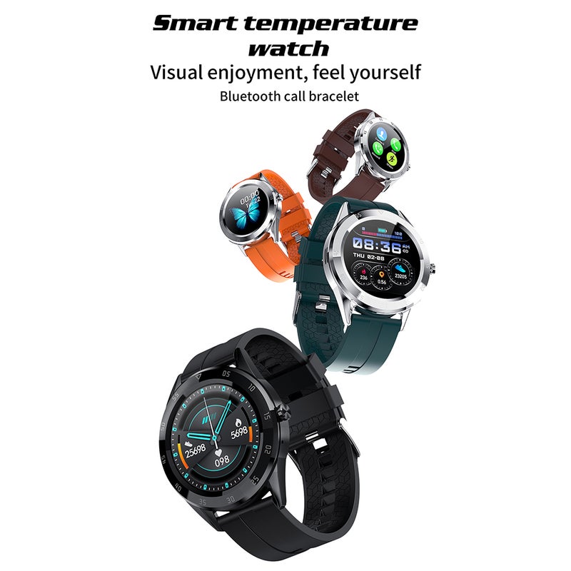 Multi-function Large Screen Waterproof Intelligent Watch Brown - Image 4