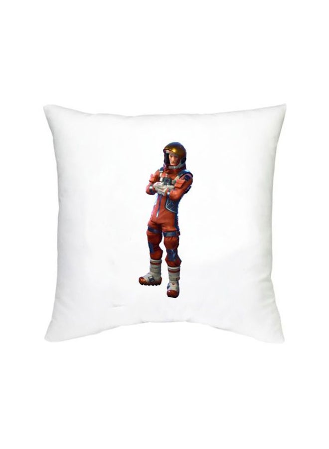 Fortnite Character Printed Decorative Cushion White/Red/Grey 16x16inch