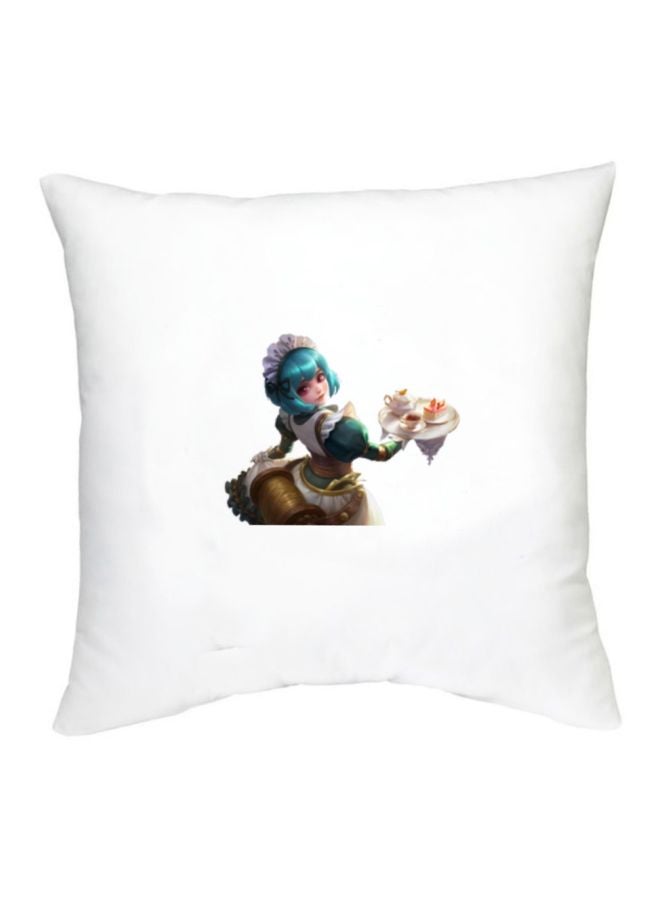 Mobile Legends Character Printed Cushion White/Blue/Yellow 16x16inch