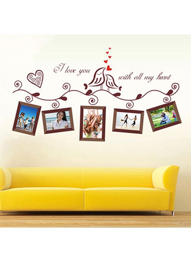 Loving Heart Photo Frame Designed Wall Sticker Black 45x60cm  - Image 4