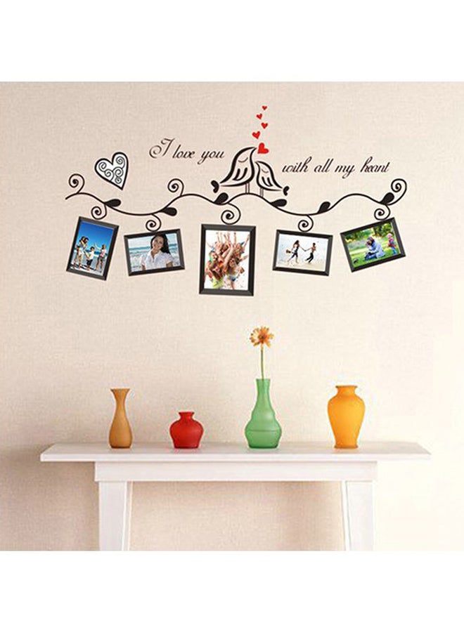 Loving Heart Photo Frame Designed Wall Sticker Brown 45x60cm  - Image 3