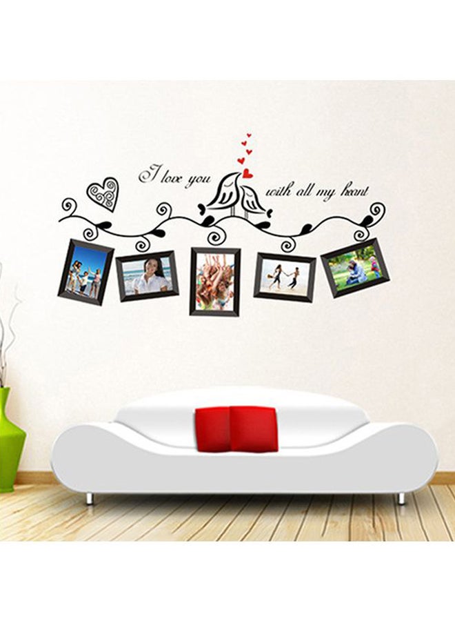 Loving Heart Photo Frame Designed Wall Sticker Brown 45x60cm  - Image 5