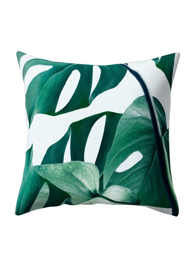 Cactus Printed Cushion Cover Green/White 45x45cm
