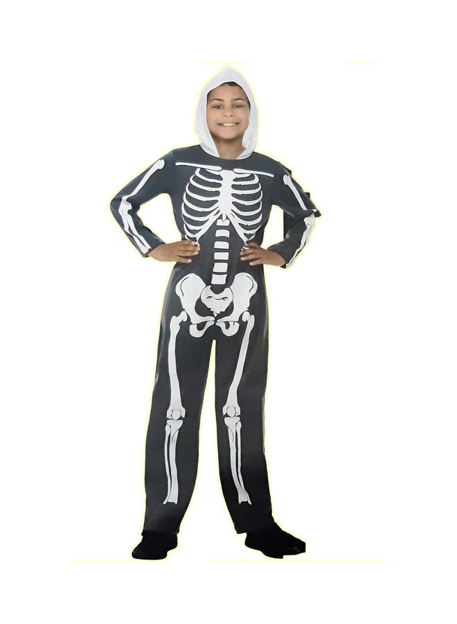 ماركة غير محددة زي تنكري بغطاء للرأس بتصميم مستوحى من الهيكل العظمي من فورتنيت One Size 