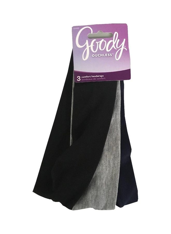 Goody - 3-Piece Ouchless Headwrap Set Black/Grey - Image 1