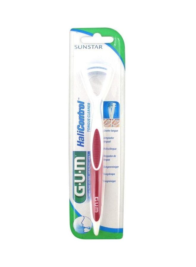 Gum Hali Control Dual Action Gum Tongue Cleaner Red/White