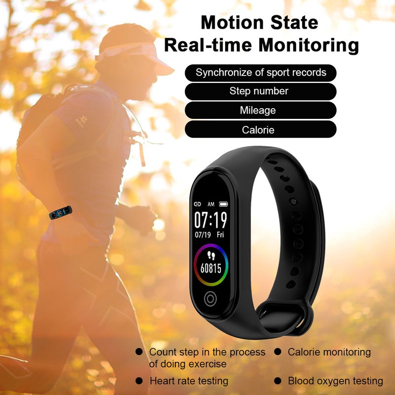 RD05 Bluetooth Sports Bracelet Smart Watch Red